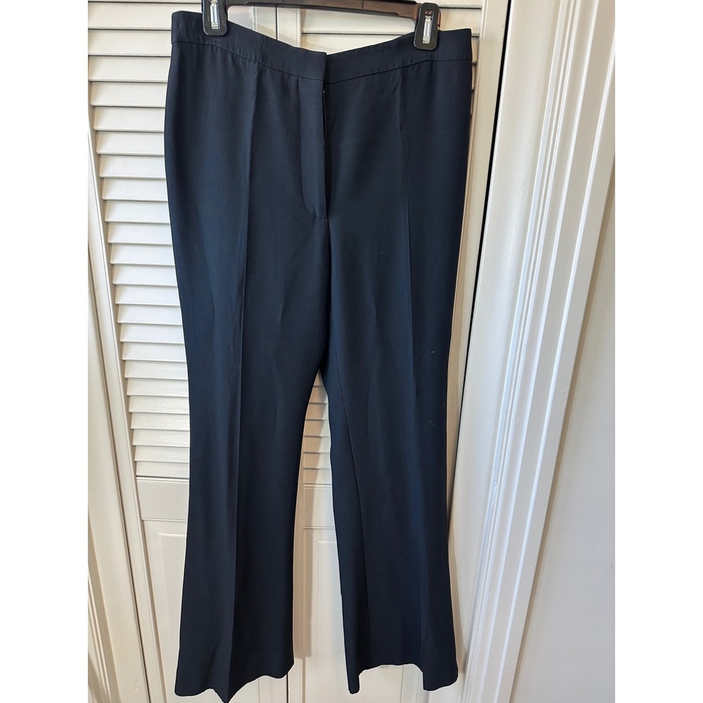 Alexander McQueen Black Flared Tailored Trousers Made in Italy Designer(74)